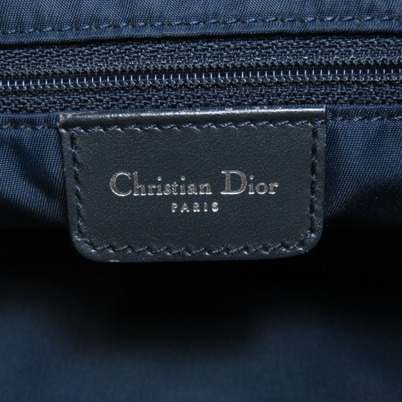 Christian Dior Trotter Shoulder Bag Canvas Navy - Picture 6 of 9